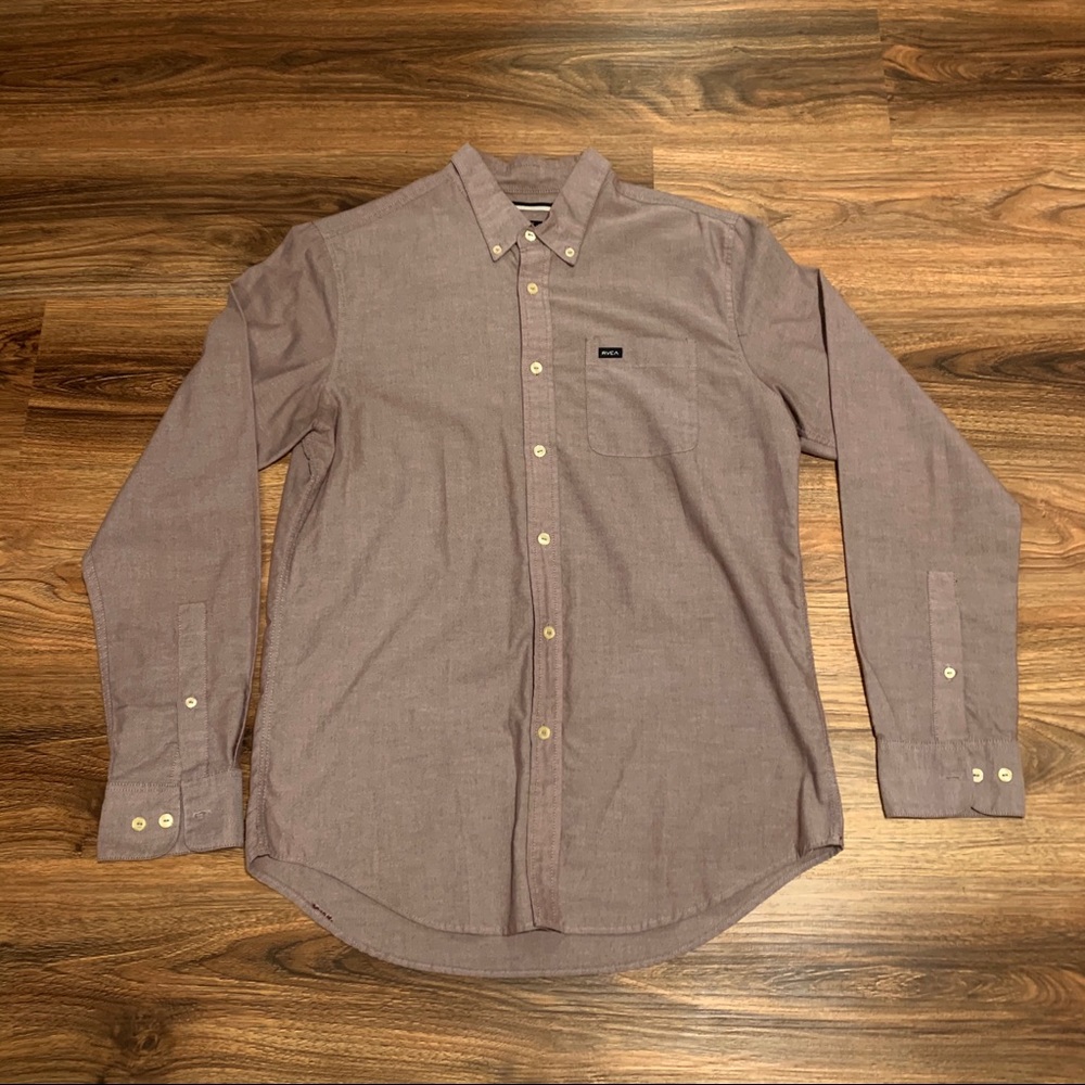 Rvca that’ll do Long sleeve woven. Size Medium.